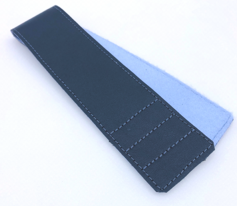 Standard Velcro Strap Blue Leather