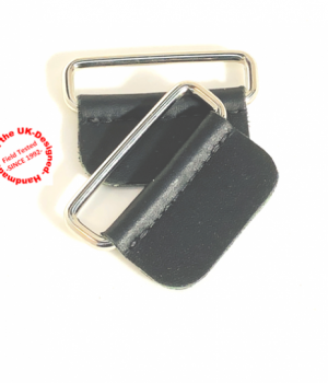 Standard Leather Tab with Oblong Loop Black