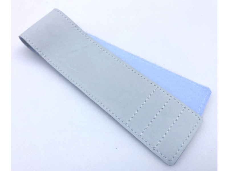 Standard Velcro Strap Pearl Chrome Leather