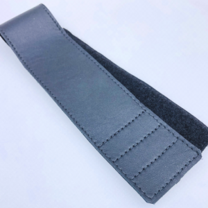 Standard Velcro Strap Black Leather
