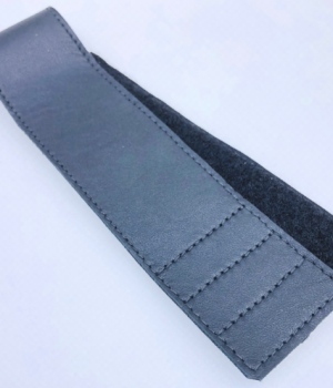 Standard Velcro Strap Black Leather