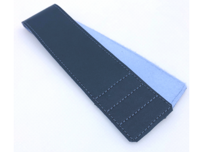 Standard Velcro Strap Blue Leather