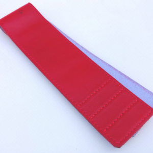Standard Velcro Strap Red Leather