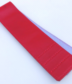 Standard Velcro Strap Red Leather