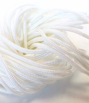 Nylon Round Lace White