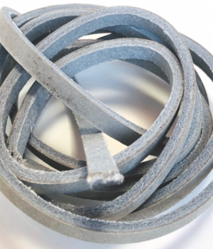 Chrome Leather 180cm Flat 7mm x 3.5/4mm Lace