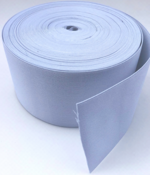 127mm White Elastic Webbing