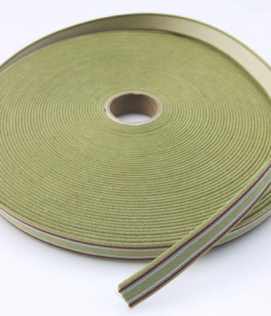 19mm Green/Maroon/Blue Stripes Heavy Duty Elastic Webbing