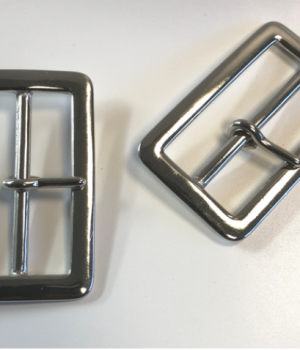50mm Centre Bar Buckle Nickel Plated On Brass