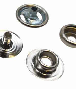 13mm-Small Press Stud (Four Piece Button) Nickel Plated