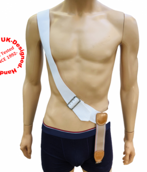 Across The Body Shoulder Brace with Front Buckle & Rear Strap