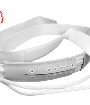 Velcro Fastening Adjustable Pelvic Band Belt Pearl Chrome