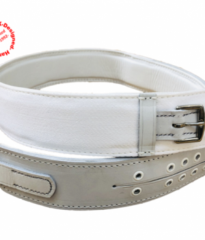 Pelvic Band Belt - Chrome Leather & Cotton Webbing