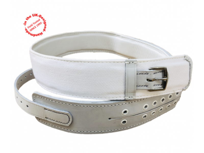 Pelvic Band Belt - Chrome Leather & Cotton Webbing