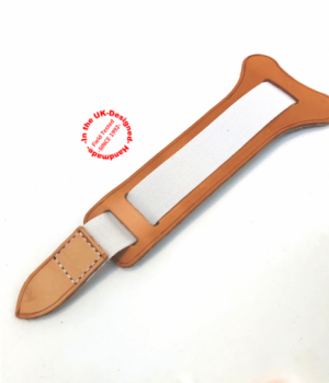 Ladies Pink Leather Dress Guard with 25mm (1