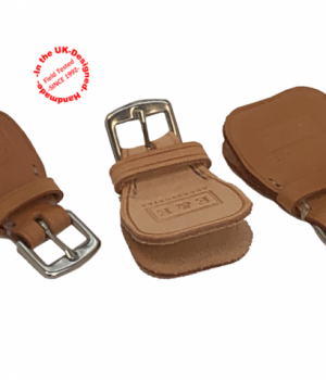 Bridle Buckle Hand Sewn with Shaped Tab