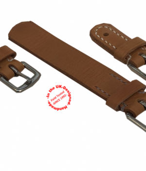 Buckle Hand Sewn with Straight Leather Tab London Bridle