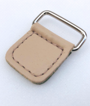 OB Range Flesh Pink Leather Tab (Chafe) with Oblong Loop